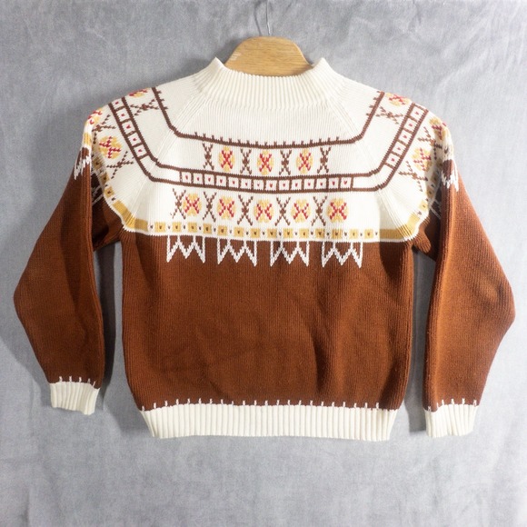 JC penny Sweaters - Vtg JC Penny 100% Acrylic Fair Isle Knit Sweater Womens XL